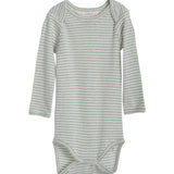 Baby Body Stripe - Jade/Off White