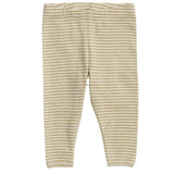 Baby Leggings Stripe - Chamomile/Off White