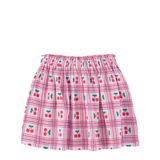 Short Skirt - Lilac W/ Cherries Allover