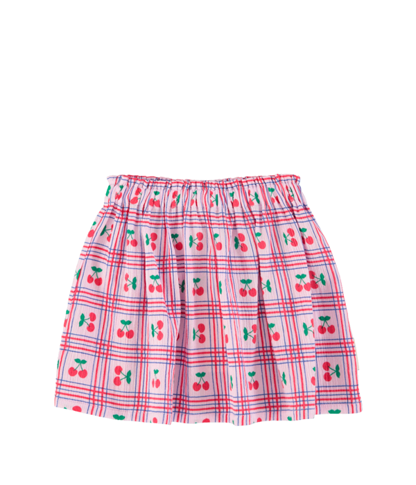 Short Skirt - Lilac W/ Cherries Allover