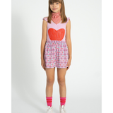 Short Skirt - Lilac W/ Cherries Allover