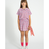 Short Skirt - Lilac W/ Cherries Allover