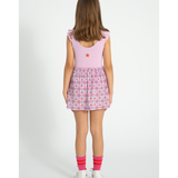 Short Skirt - Lilac W/ Cherries Allover