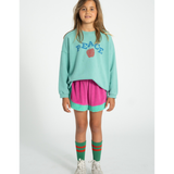 Shorts - Fuchsia & Green