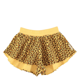 Shorts - Mustard Animal Print