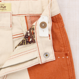Slim Flared Jeans - Colorblock Rusty Denim