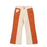 Slim Flared Jeans - Colorblock Rusty Denim