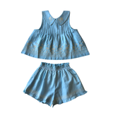 Sofia Sleeveless Set - Airy Blue