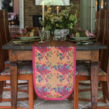 Table Runner Blumen Orange