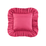 Ruffled Pillow Cover Blumen Orange