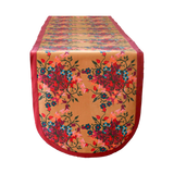 Table Runner Blumen Orange