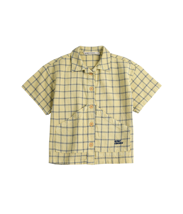 Spicy Window Pane Woven Shirt - Yellow