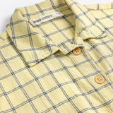 Spicy Window Pane Woven Shirt - Yellow
