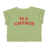 T'shirt - Light Olive W/ Cherry Print
