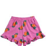 Tangerine All Over Ruffled Shorts - Purple