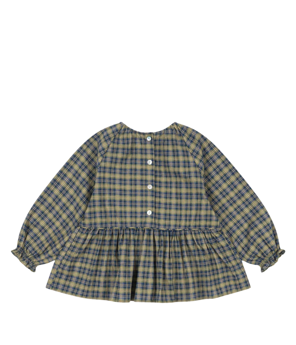 Terre Blouse Gots - Laurel Blue Check