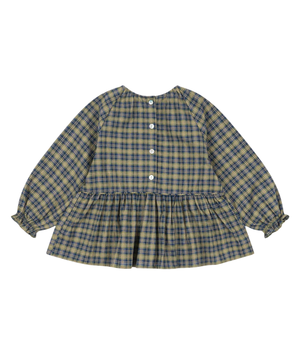 Terre Blouse Gots - Laurel Blue Check