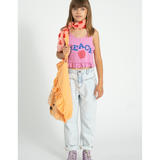 Top - Pink W/ "Peace" Print