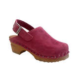 Olivia Clog - Pink Suede
