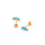 Turquoise Bar Earrings