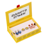 Multi-colored Gem Clip-On Earring Set