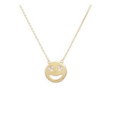Heart Eyes Smiley Face Necklace