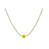 Pendant Necklace: Smile/Mint