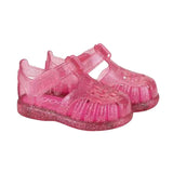 Tobby Gloss Glitter Sandals- Fuscia
