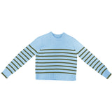 Light Blue Olive Stripe Sweater