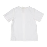 White Gingham Short Sleeve Shirt