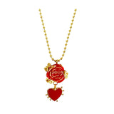 Rose Heart Necklace