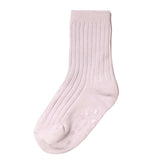 Kids' Solid Color Crew Socks - Purple