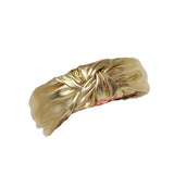 Chrome Knot Headband: Gold