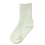 Kids' Solid Color Crew Socks - Sage