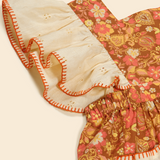 Ursina Frill Pinafore - Autumn Harvest Floral
