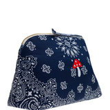 Toiletry Bag - MUSHROOM - Navy / Chambray