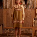 Vittoria Apron Shift - Dried Moss