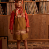 Vittoria Apron Shift - Dried Moss