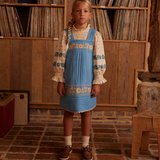 Vittoria Apron Shift - Nordic Blue