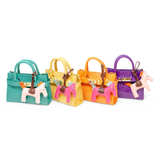 Vivid Crocodile Pony Handbag - Orange