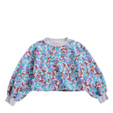 Watercolor All Over - Cropped Sweatshirt