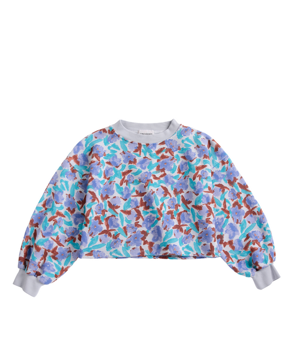 Watercolor All Over - Cropped Sweatshirt