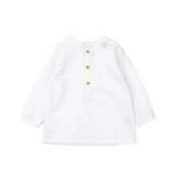 White Vieya Placket Polo Shirt