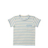 Willie T-Shirt - Dusty Blue Stripe