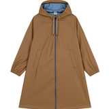 Women Hooded Rain Coat - Brown
