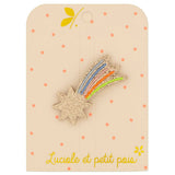 Shooting Star Hair Clip - Multicolored Yellow