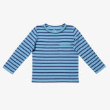 Organic Edward Tee - Ocean Stripe