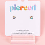 Rainbow Bloom Studs