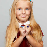 Multi-colored Gem Ring Set