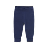 Navy Organic Knit Baby Pants